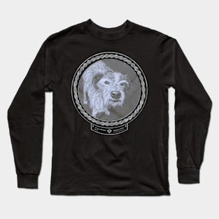 17 Year Old Dog (frame silver celtic rope black) Long Sleeve T-Shirt